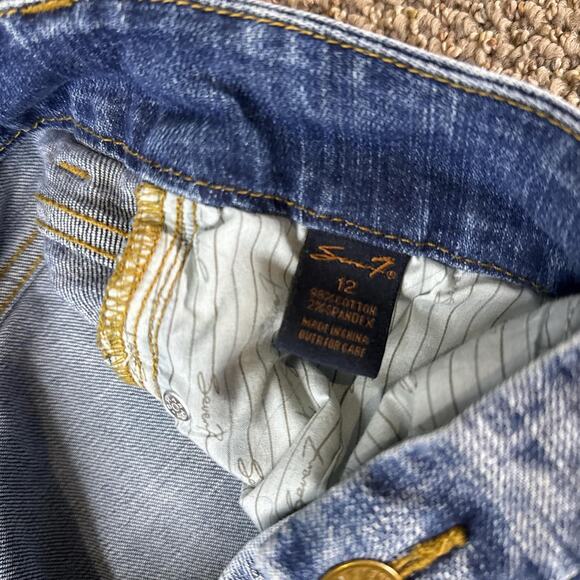 Perfect rare vintage y2k low rise 7’s jeans - Picture 6 of 8